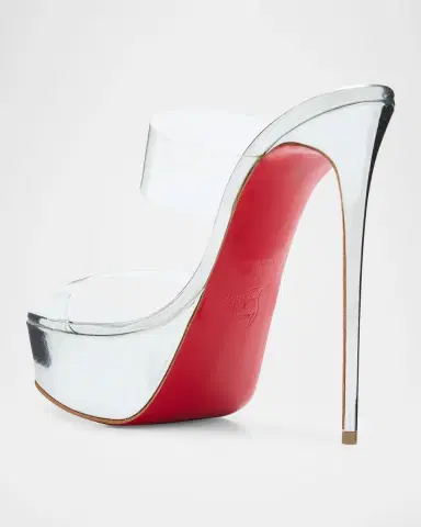 Christian Louboutin 150mm Just Nothing Metallic Leather Platform Sandals | Thumbnail 4 Christian Louboutin 150mm Just Nothing Metallic Leather Platform Sandals | Thumbnail 4