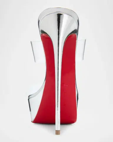 Christian Louboutin 150mm Just Nothing Metallic Leather Platform Sandals | Thumbnail 5 Christian Louboutin 150mm Just Nothing Metallic Leather Platform Sandals | Thumbnail 5