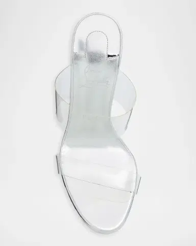 Christian Louboutin 150mm Just Nothing Metallic Leather Platform Sandals | Thumbnail 6 Christian Louboutin 150mm Just Nothing Metallic Leather Platform Sandals | Thumbnail 6