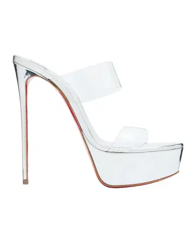 Christian Louboutin 150mm Just Nothing Metallic Leather Platform Sandals | Thumbnail 1 Christian Louboutin 150mm Just Nothing Metallic Leather Platform Sandals | Thumbnail 1