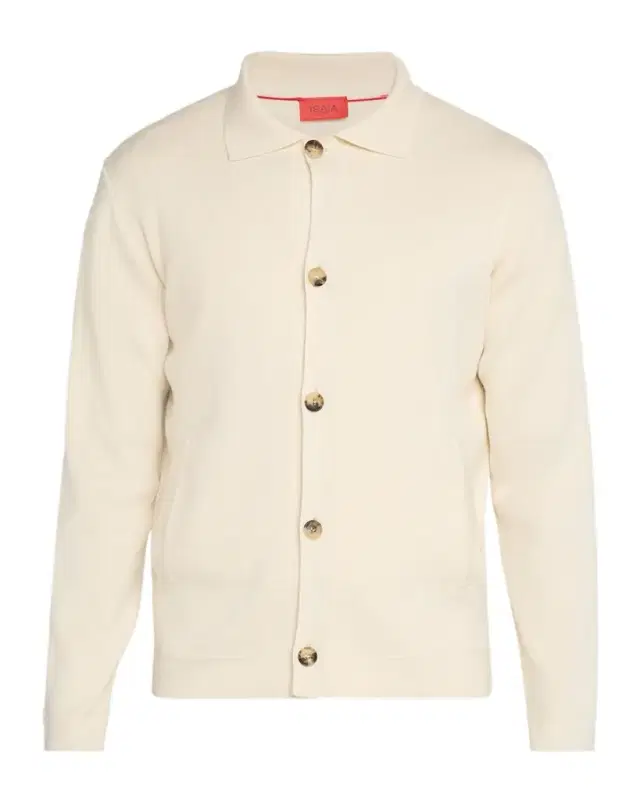 Men 's Wool and Silk Ribbed Overshirt