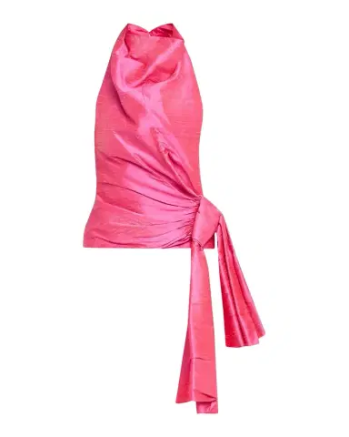 Christopher John Rogers Silk Sarong Top | Thumbnail 1 Christopher John Rogers Silk Sarong Top | Thumbnail 1