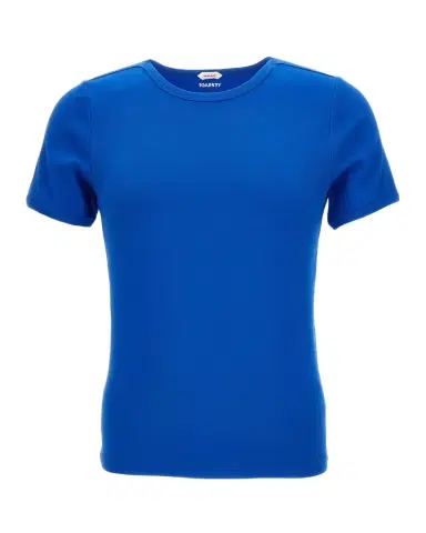 Versace Men's Ribbed Crewneck T-Shirt | Thumbnail 1 Versace Men's Ribbed Crewneck T-Shirt | Thumbnail 1