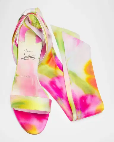 Christian Louboutin 100mm Miss Z Tie-Dye Satin Ankle-Wrap Sandals | Thumbnail 6 Christian Louboutin 100mm Miss Z Tie-Dye Satin Ankle-Wrap Sandals | Thumbnail 6