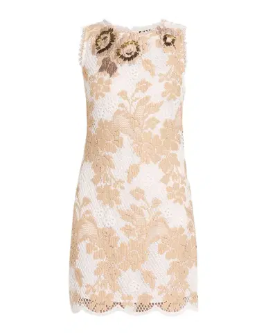 Ungaro Victoria Scalloped Lace Mini Shift Dress | Thumbnail 1