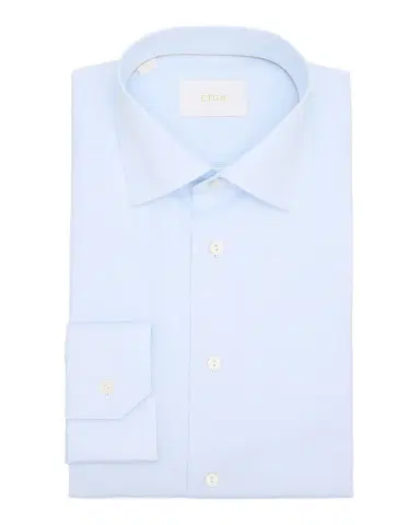 Eton Men's Slim Fit Textured Elevated Pique Dress Shirt | Thumbnail 1