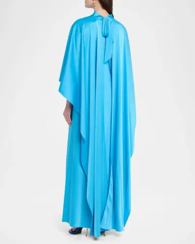 Ungaro Abigal Mock-Neck Cape Gown | Thumbnail 3 Ungaro Abigal Mock-Neck Cape Gown | Thumbnail 3