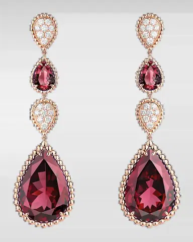Boucheron Serpent Boheme Rhodolite Garnet and Diamond Earrings | Thumbnail 2