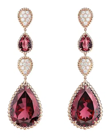 Boucheron Serpent Boheme Rhodolite Garnet and Diamond Earrings | Thumbnail 1