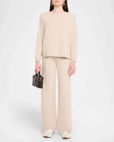 MAJESTIC FILATURES French Terry Crewneck Sweatshirt | Thumbnail 2