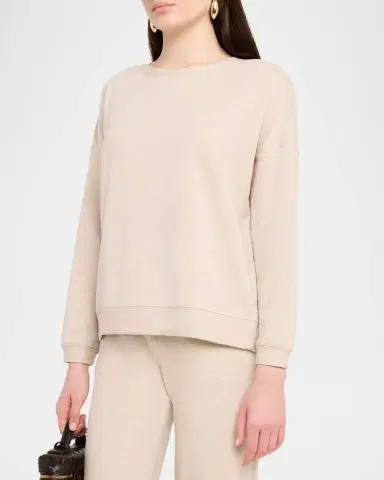 MAJESTIC FILATURES French Terry Crewneck Sweatshirt | Thumbnail 4