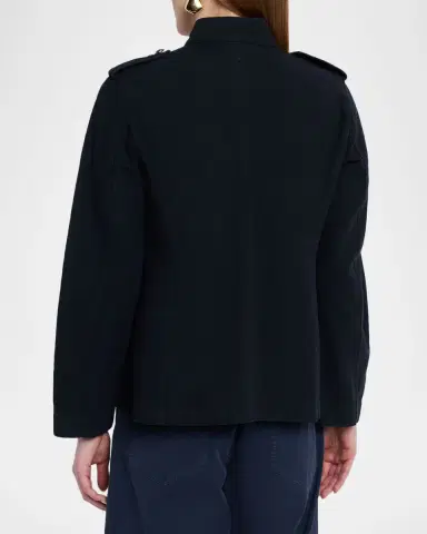 Nili Lotan Raymond Cotton Twill Utility Jacket | Thumbnail 3 Nili Lotan Raymond Cotton Twill Utility Jacket | Thumbnail 3