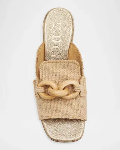 PEDRO GARCIA 55mm Umita Moore Moc Jute Midi Mules | Thumbnail 6