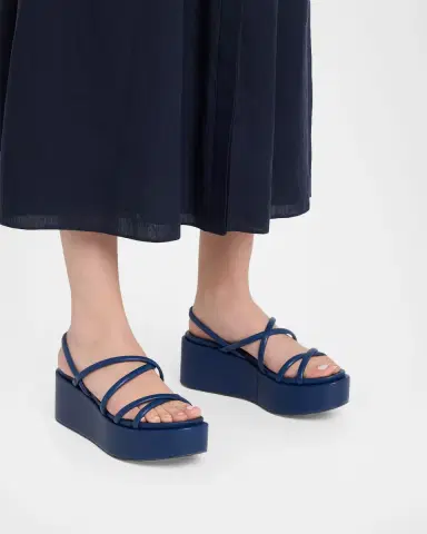 Pedro Garcia 40mm Ninoska Leather Strappy Crisscross Flatform Sandals | Thumbnail 2 Pedro Garcia 40mm Ninoska Leather Strappy Crisscross Flatform Sandals | Thumbnail 2