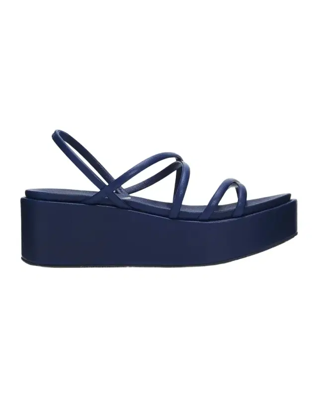 Pedro Garcia 40mm Ninoska Leather Strappy Crisscross Flatform Sandals