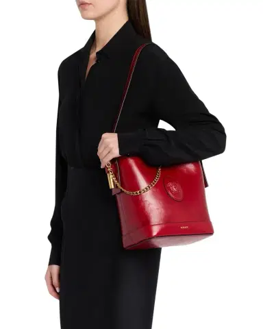 Versace Medusa Leather Bucket Bag | Thumbnail 1 Versace Medusa Leather Bucket Bag | Thumbnail 1
