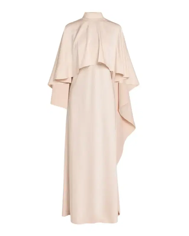 Abigal Mock-Neck Cape Gown