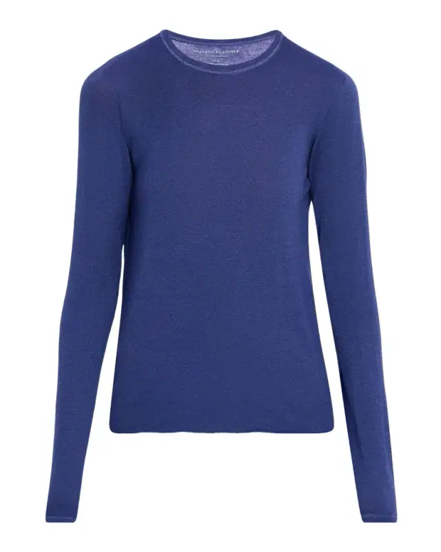 Machine Washable Cashmere Scoop-Neck Pullover