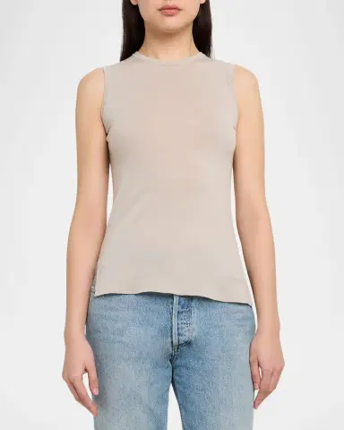 MAJESTIC FILATURES Cashmere Crewneck Tank Top | Thumbnail 4 MAJESTIC FILATURES Cashmere Crewneck Tank Top | Thumbnail 4