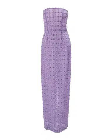 Carolina Herrera Strapless Crystal-Embroidered Column Gown | Thumbnail 1