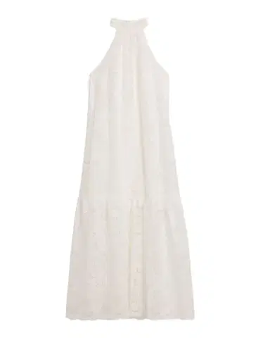 Ungaro Meadow Floral-Embroidered Halter Midi Dress | Thumbnail 1
