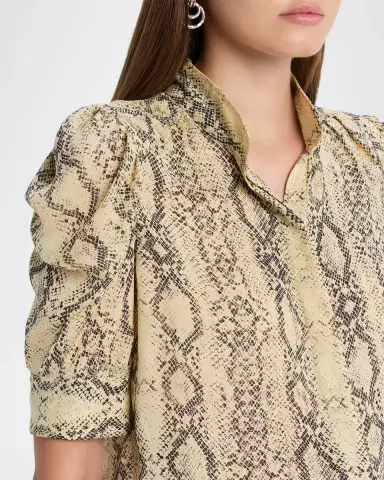 FRAME The Snake-Print Gillian Top | Thumbnail 5 FRAME The Snake-Print Gillian Top | Thumbnail 5