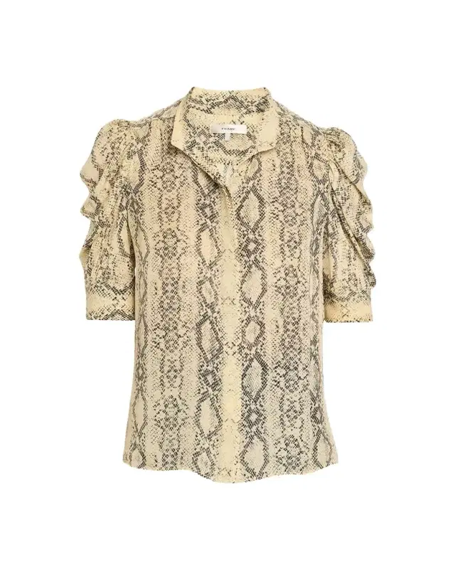 The Snake-Print Gillian Top