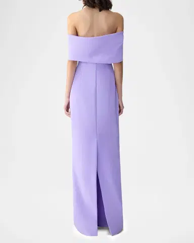 Carolina Herrera Sofia Off-The-Shoulder Column Gown | Thumbnail 3 Carolina Herrera Sofia Off-The-Shoulder Column Gown | Thumbnail 3