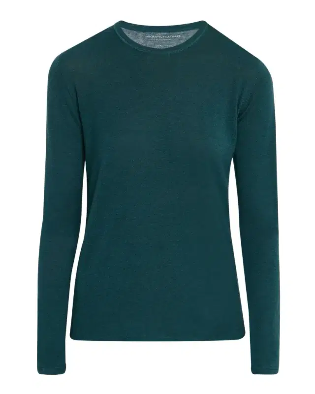 Majestic Filatures Machine Washable Cashmere Scoop-Neck Pullover
