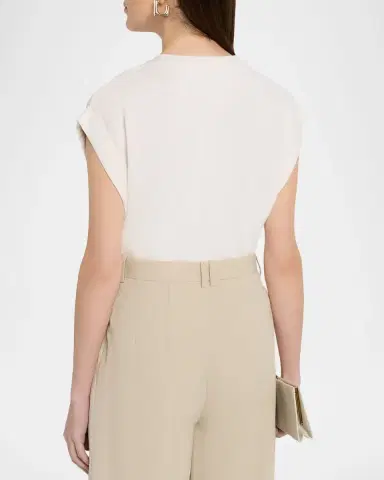 MAJESTIC FILATURES French Terry Cuffed-Sleeve Top | Thumbnail 3 MAJESTIC FILATURES French Terry Cuffed-Sleeve Top | Thumbnail 3