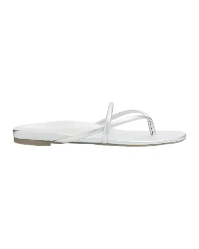 Pedro Garcia Belany Metallic Leather Flat Slide Sandals