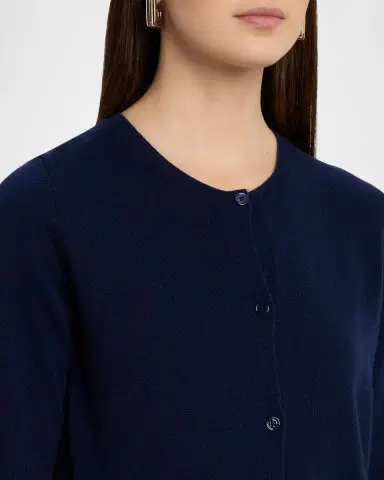 Majestic Filatures Cashmere 3/4-Sleeve Crewneck Cardigan | Thumbnail 5 Majestic Filatures Cashmere 3/4-Sleeve Crewneck Cardigan | Thumbnail 5