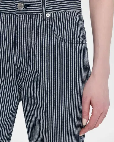 Nili Lotan Celia Striped Flare Jeans | Thumbnail 5
