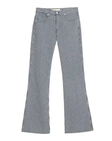 Nili Lotan Celia Striped Flare Jeans | Thumbnail 1