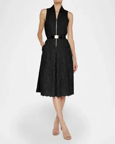 L'Agence Kylo Belted Lace Shirtdress | Thumbnail 2 L'Agence Kylo Belted Lace Shirtdress | Thumbnail 2