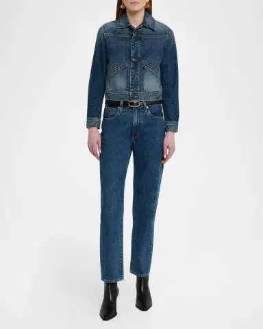 Nili Lotan Carly Denim Jacket | Thumbnail 2 Nili Lotan Carly Denim Jacket | Thumbnail 2
