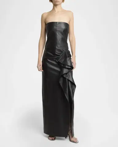 Proenza Schouler Alonna Strapless Leather Dress | Thumbnail 2