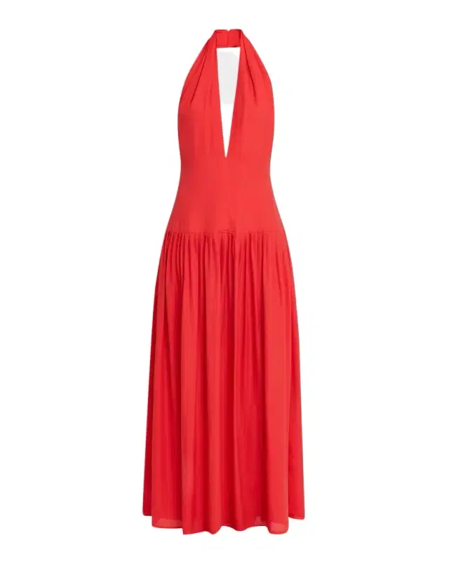 Tala Halter Viscose Georgette Dress