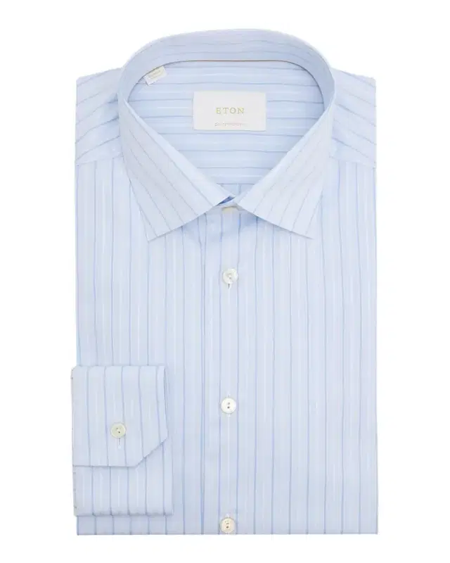 Men 's Elevated Striped Cotton Dress Shirt