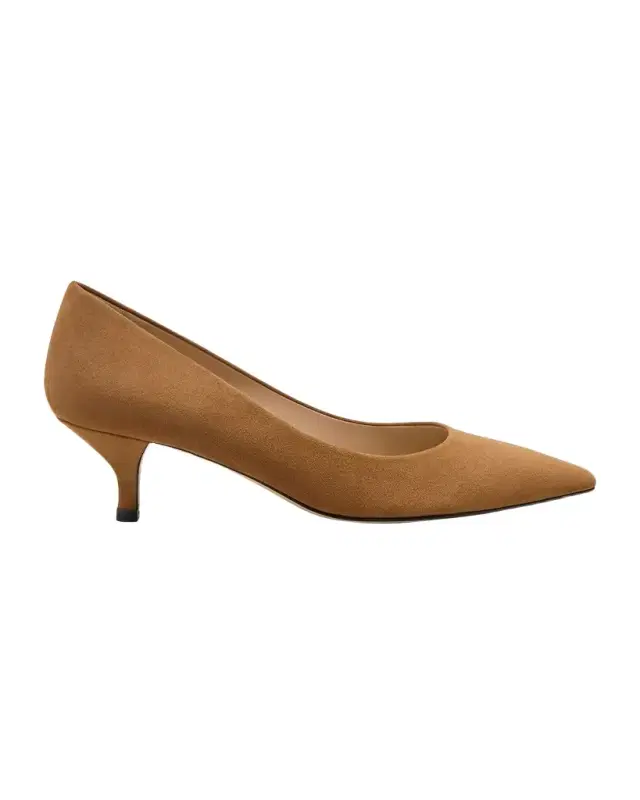 Stuart Weitzman Stuart Suede Kitten Pumps