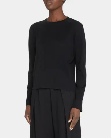 The Row Sherman Cotton Jersey Long-Sleeve T-Shirt | Thumbnail 4