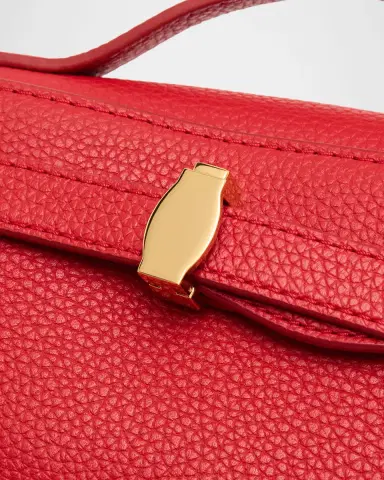 Veronica Beard Dash Belted Pebble Leather Clutch Bag | Thumbnail 5