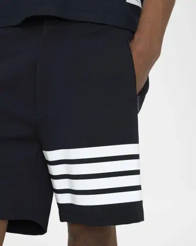 Thom Browne Men's 4-Bar Mid-Thigh Shorts | Thumbnail 5 Thom Browne Men's 4-Bar Mid-Thigh Shorts | Thumbnail 5