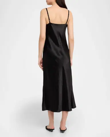 Vince Satin V-Neck Slip Dress | Thumbnail 3