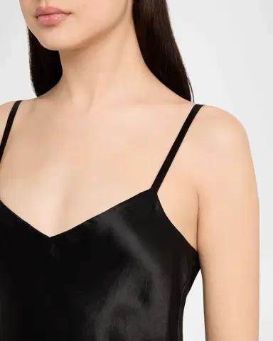 Vince Satin V-Neck Slip Dress | Thumbnail 5
