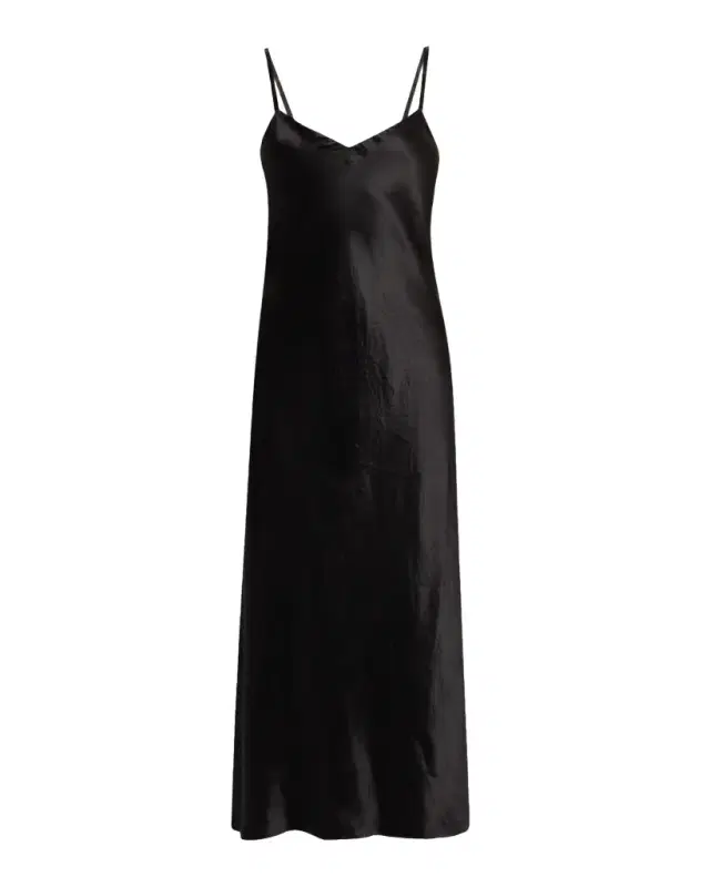 Vince Satin V-Neck Slip Dress