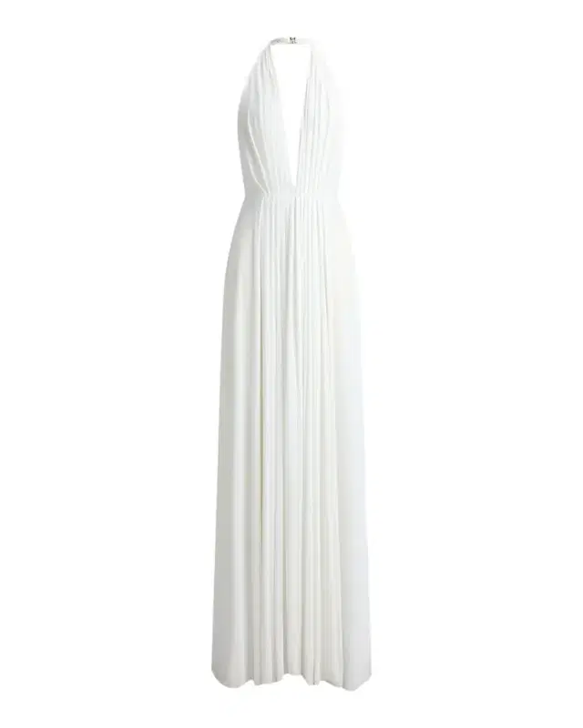 Lesley Pleated Jersey Evening Dress