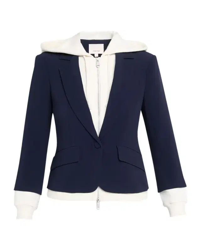 Cinq a Sept Khloe Le Petit Zip-Front Blazer