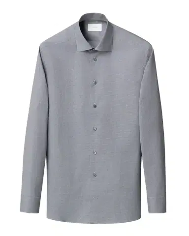 Eton Men's Contemporary Fit Micro-Houndstooth Elevated Dress Shirt | Thumbnail 1
