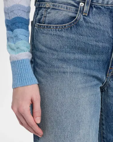 SLVRLAKE Hunter Relaxed Wide Ankle Jeans | Thumbnail 5 SLVRLAKE Hunter Relaxed Wide Ankle Jeans | Thumbnail 5